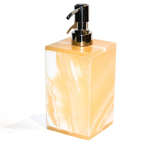 Old Kingdom Handcrafted Translucent Alabaster Liquid Soap Dispenser