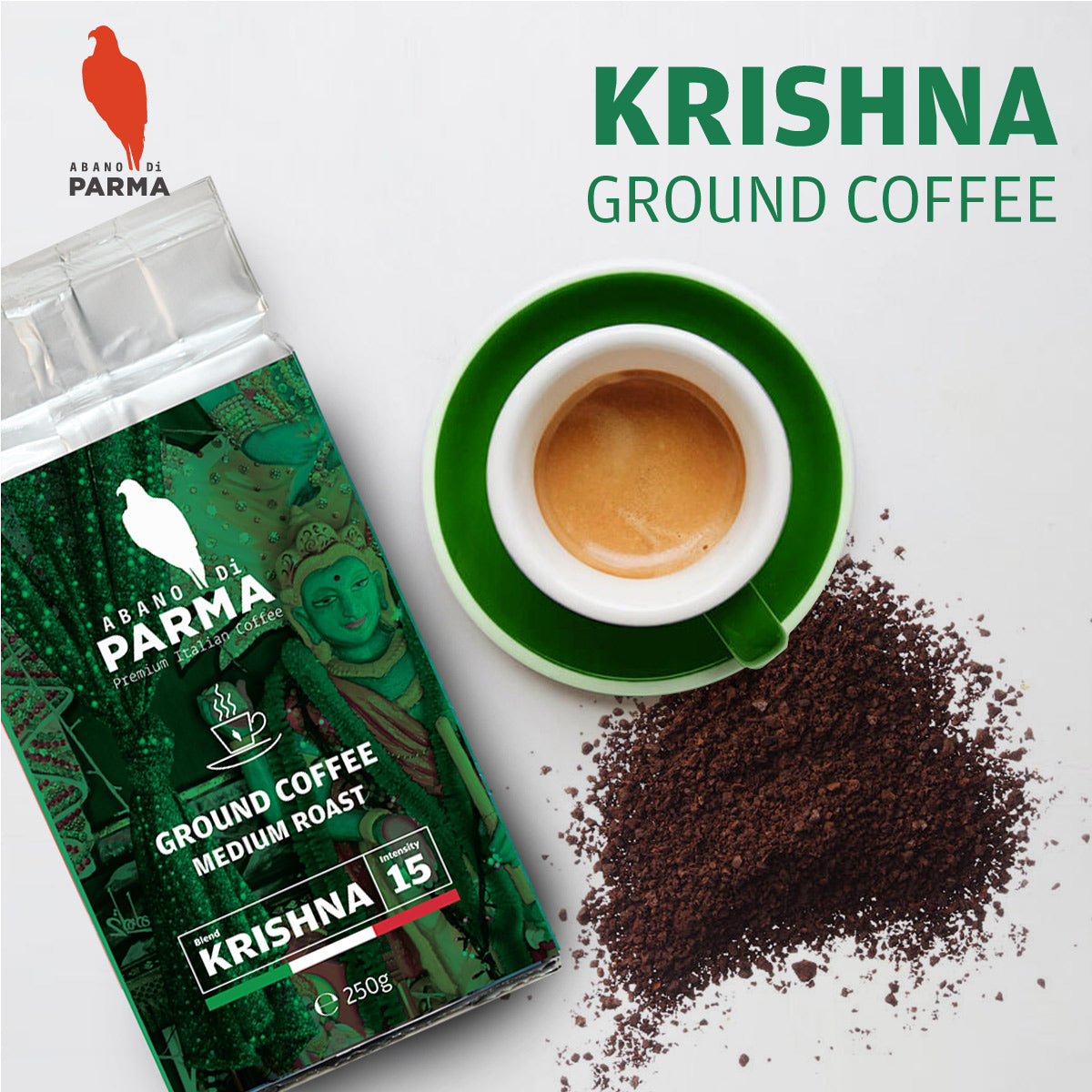 Krishna Abano di Parma 70% ROBUSTA 250g Ground Coffee