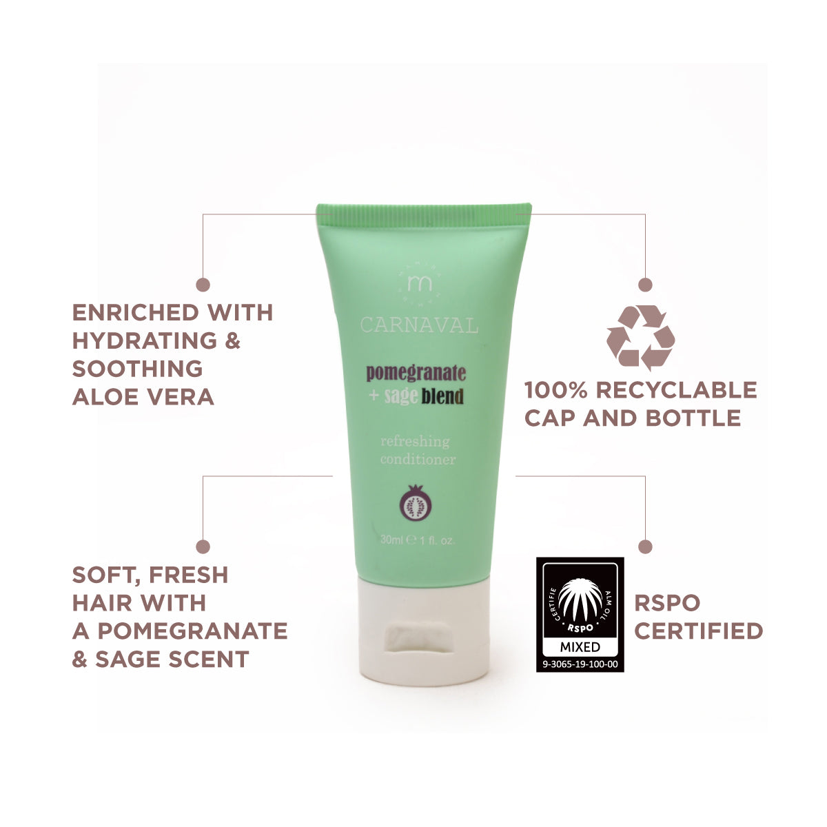 M Carnaval Conditioner 30ml Tube (25 Tubes/Box)