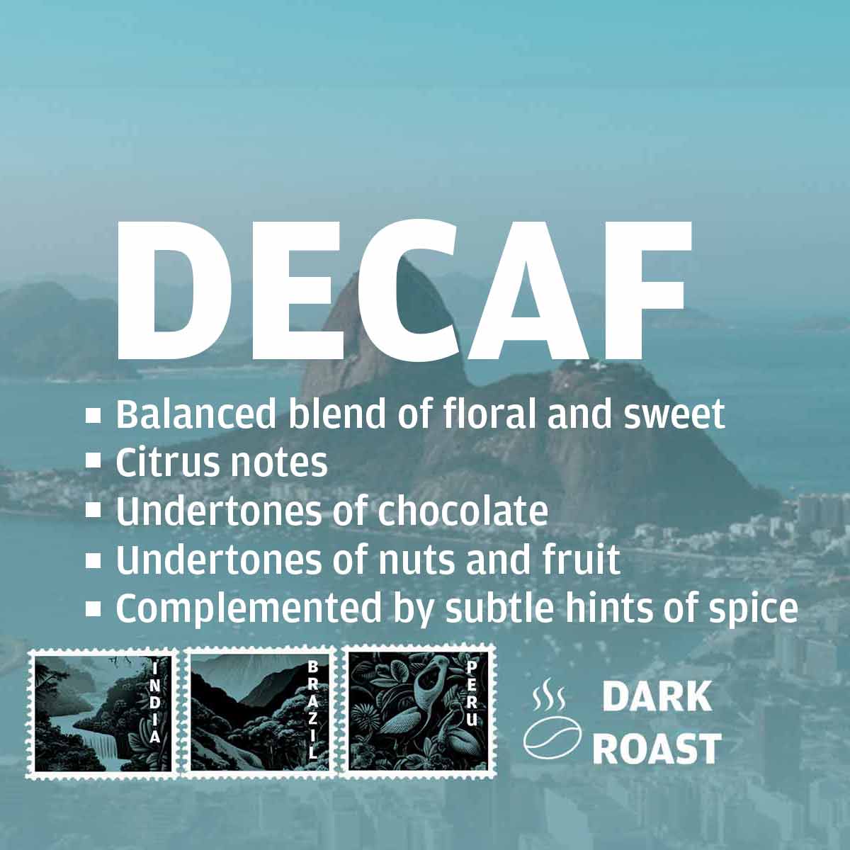 Decaf ABANO di PARMA 50% ARABICA 7g Capsules x 100