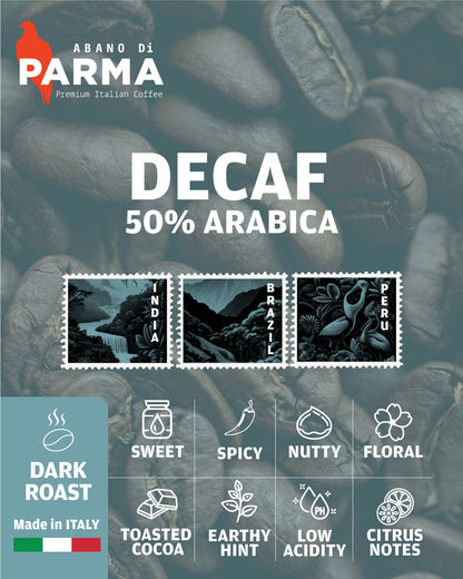 Decaf Abano Di Parma 50% Arabica 1Kg Beans
