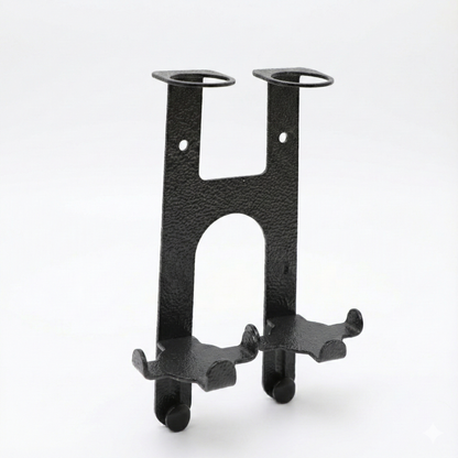 Angelo Caroli Black Stainless Steel Bracket Double Squared