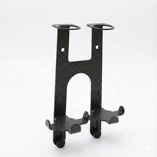 Angelo Caroli Black Stainless Steel Bracket Double Squared