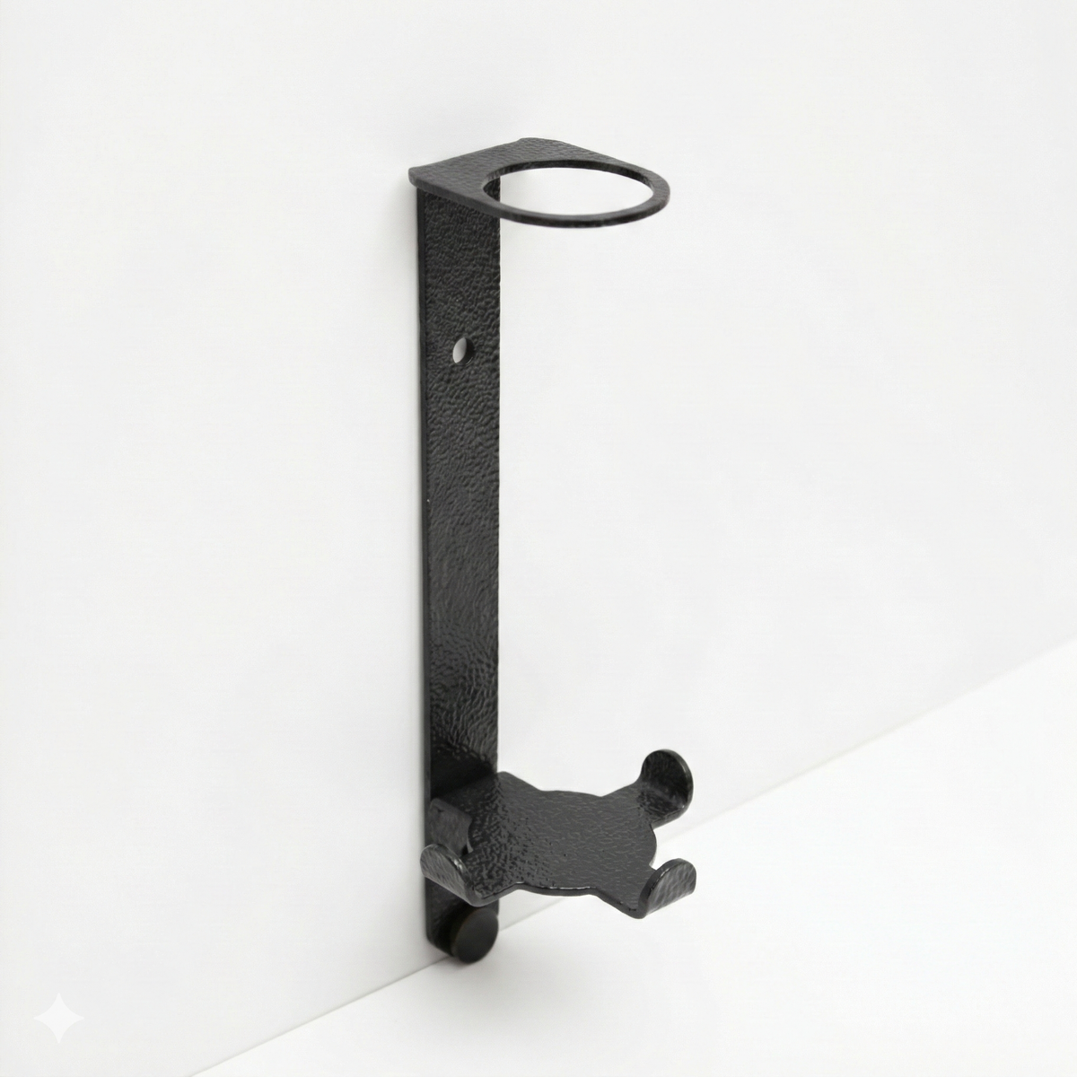 Angelo Caroli Black Stainless Steel Bracket Single Squared