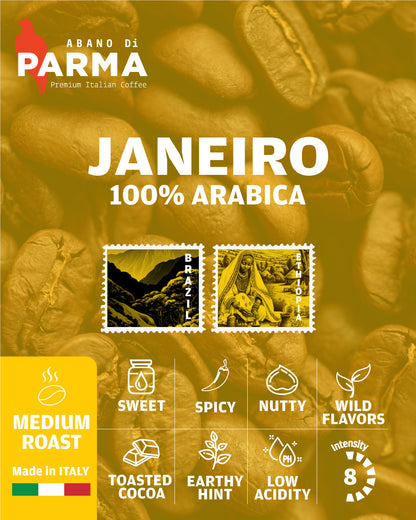 Janeiro Abano Di Parma 100% Arabica, 1Kg Beans