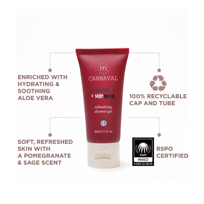 M Carnaval Shower gel 30ml Tube (25 Tubes/Box)