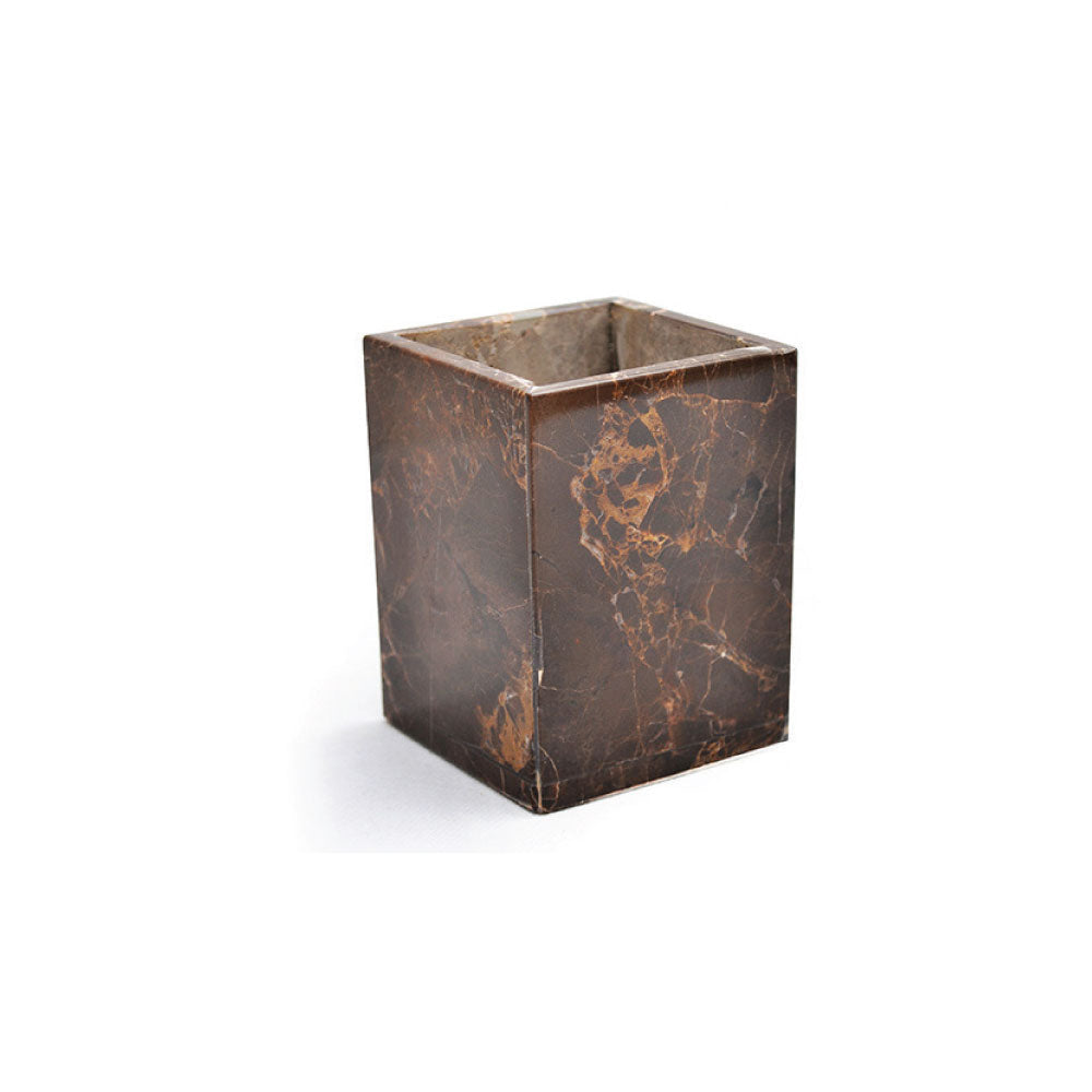 Yecla Handcrafted Spanish Brown Marble Tumbler